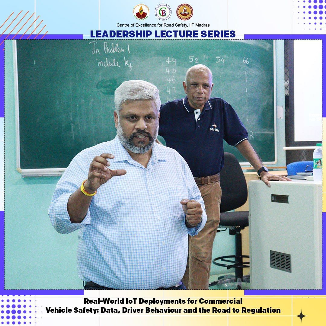 Speakers at the IIT Madras Leadership Lecture Series on commercial vehicle safety